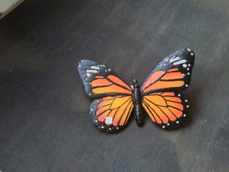 3D oransje sommerfugl